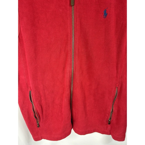 Vintage Polo Ralph Lauren Zip Up Vest Best-Size M, Embroidered Pony - Picture 6 of 14